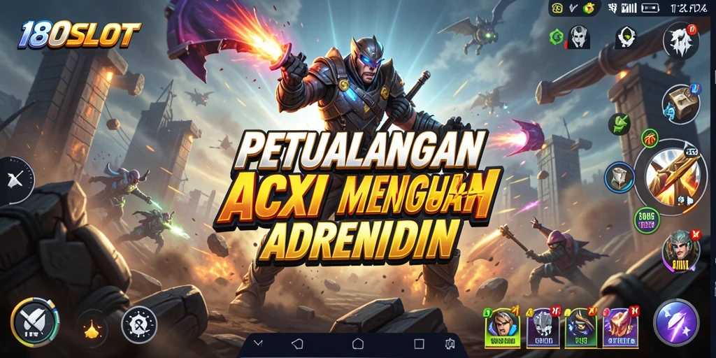 Screenshot menunjukkan gameplay mendebarkan dari 180SLOT.