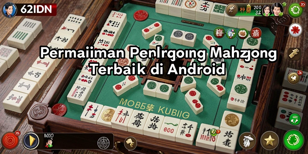 Tampilan gameplay Mahjong yang seru dan mendebarkan dari 62IDN.