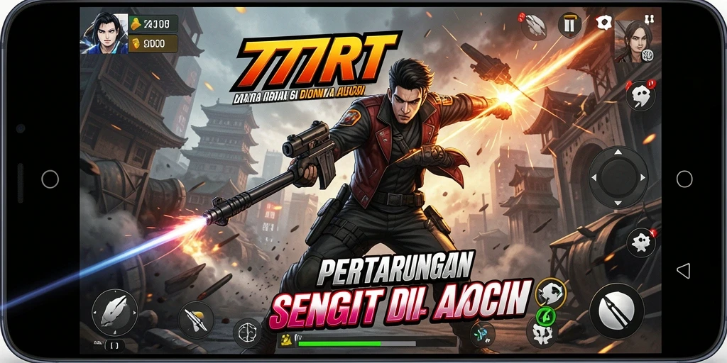 Tampilan gameplay 777RT yang penuh aksi dan seru.