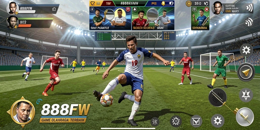 Tampilan gameplay menarik dalam 888FW dengan berbagai olahraga.