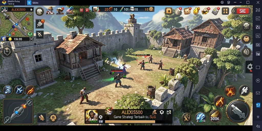 Tampilan menarik dari gameplay ALEXIS500 yang menantang.