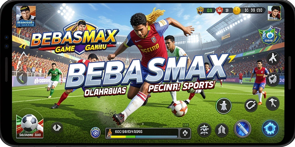 Tampilan gameplay seru dalam BEBASMAX dengan berbagai olahraga.