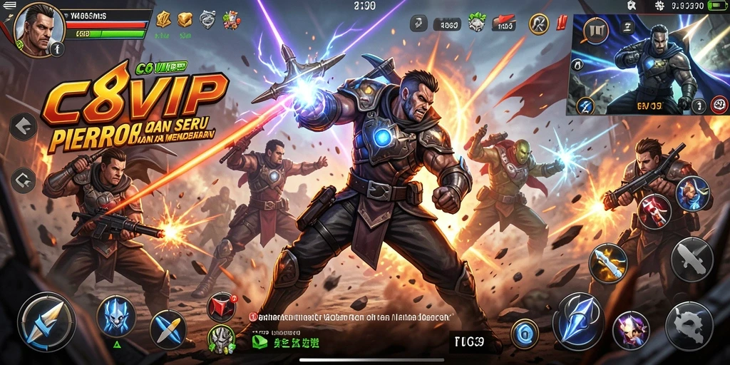 Tampilan apik dari pertarungan seru dalam C8VIP.