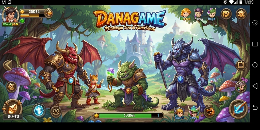 Screenshot gameplay <strong>DANAGAME</strong> menunjukkan petualangan yang mendebarkan.