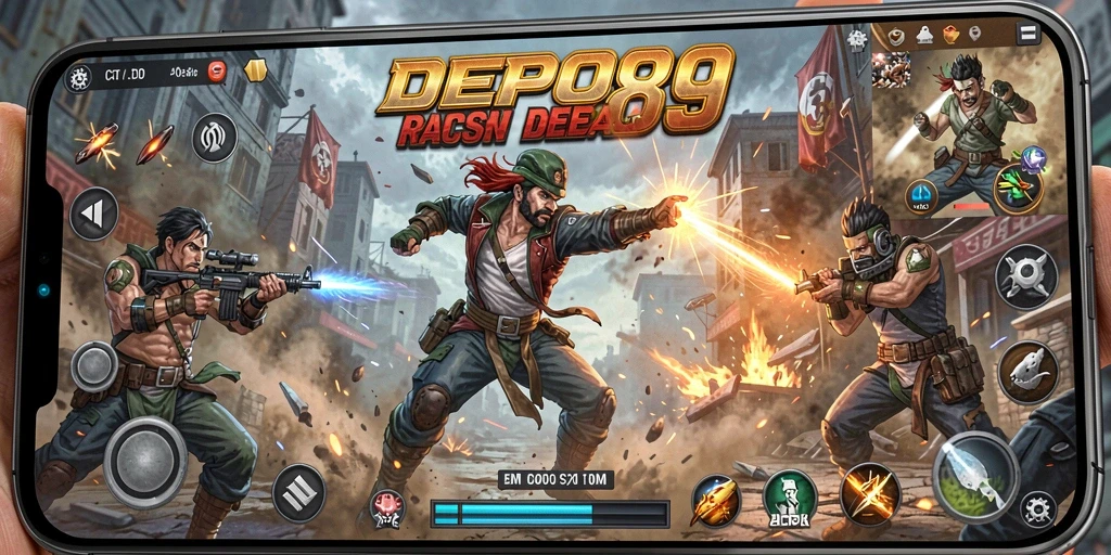 Tampilan gameplay DEPO89 yang penuh aksi dan grafis menakjubkan.