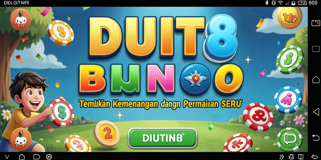 Tampilan gameplay seru dalam aplikasi Bingo DUIT8.