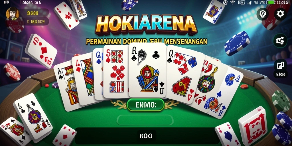 Tampilan gameplay Domino yang seru dan interaktif.