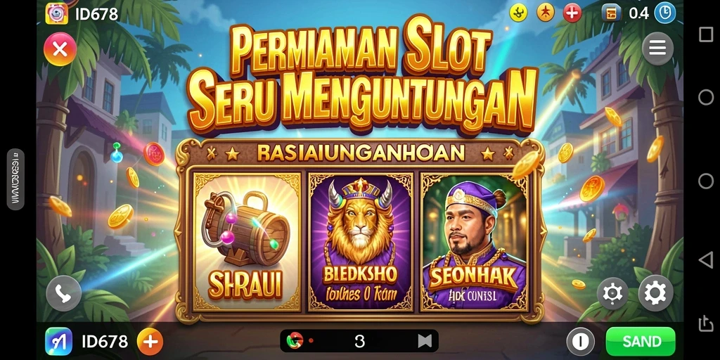 Tampilan gameplay ID678 yang seru dengan fitur slot menarik.