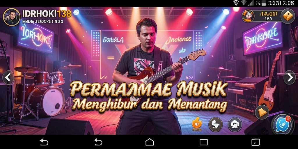 Tampilan menarik gameplay IDRHOKI138 dengan beragam lagu.