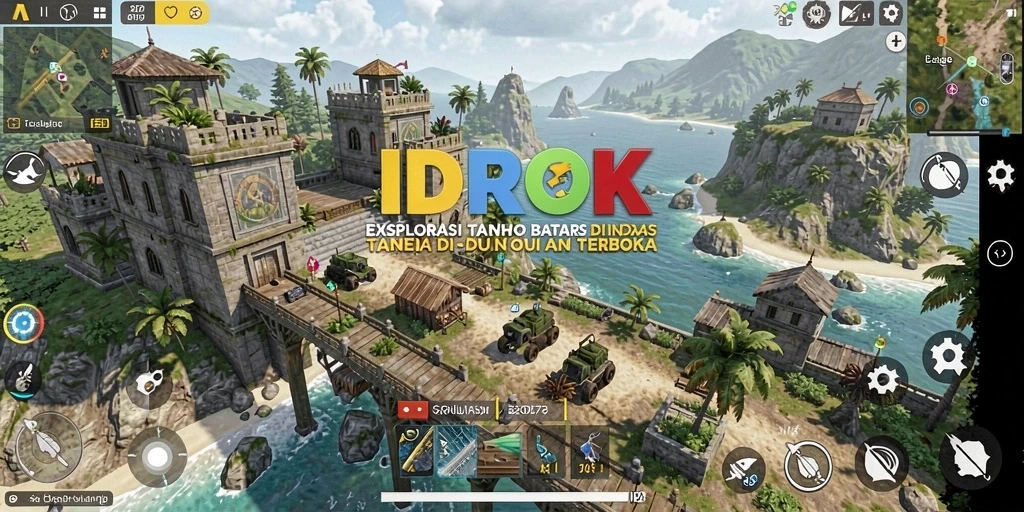 Gameplay IDROK menampilkan dunia terbuka yang luas dan penuh petualangan.