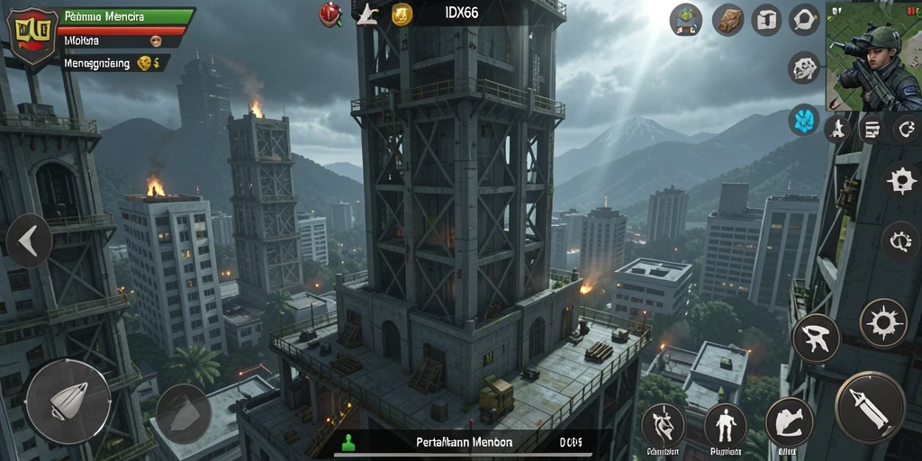Tampilan gameplay menegangkan dari IDX66 yang penuh aksi.