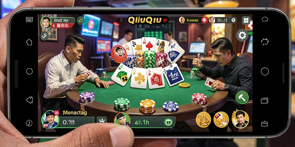 Tampilan gameplay QiuQiu yang menegangkan di KAKRP.