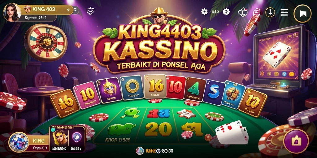 Tampilan screenshot KING403 menampilkan aksi seru permainan Kasino.