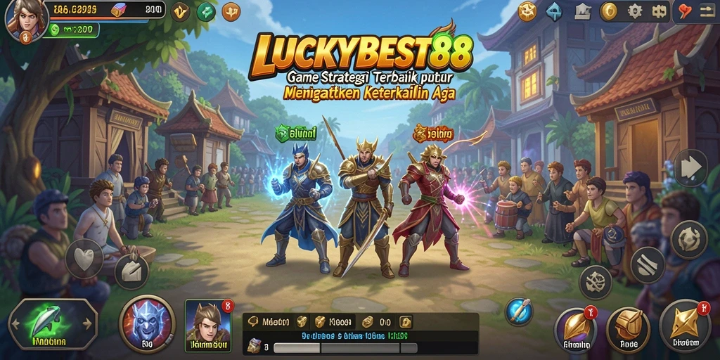 Screenshot utama LUCKYBEST88 menunjukkan aksi strategis yang mendebarkan.