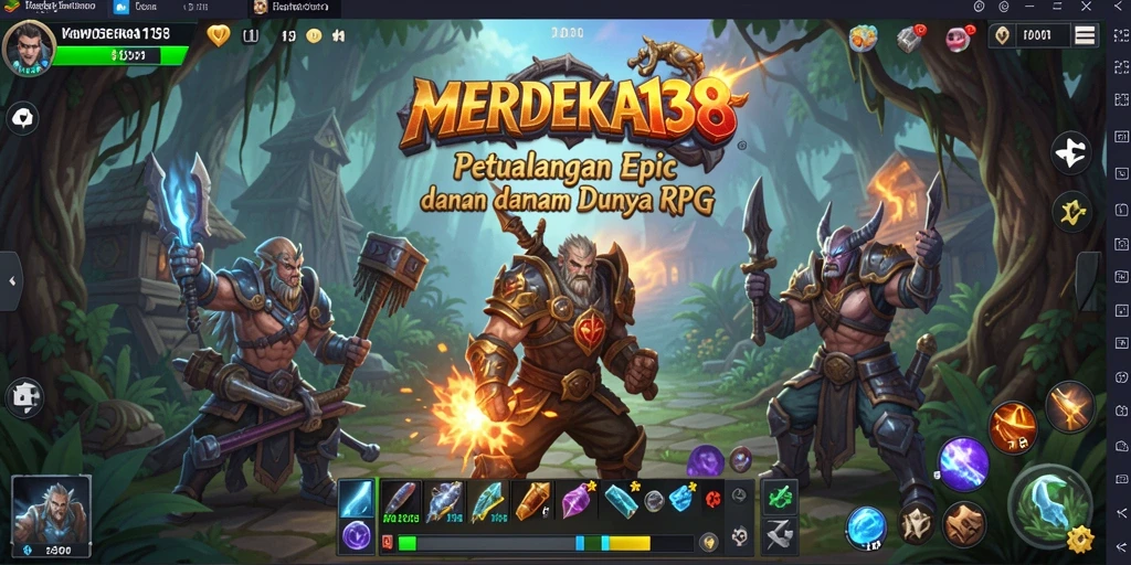 Tampilan gameplay RPG yang memukau dan mendebarkan.