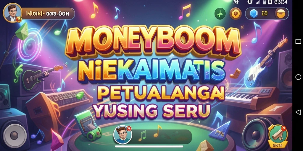 Tampilan gameplay MONEYBOOM yang seru dan interaktif.