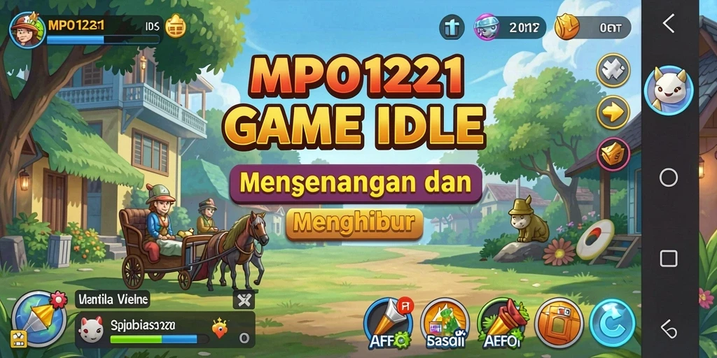 Screenshot gameplay MPO1221 yang menampilkan mekanika Idle yang seru.