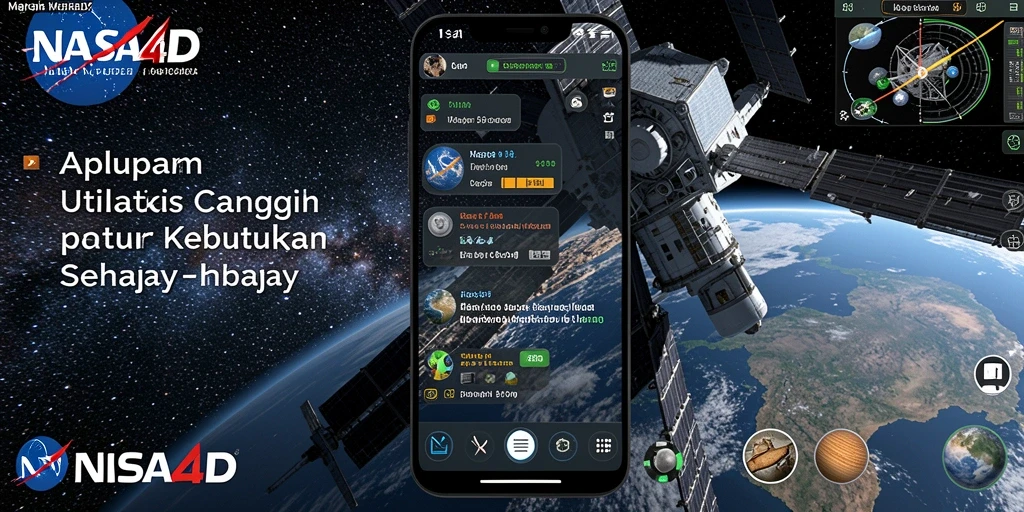 Screenshot utama NASA4D menunjukkan tampilan antarmuka aplikasi yang intuitif.