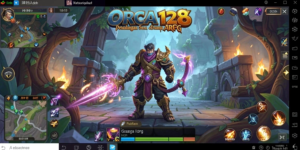 Menampilkan aksi seru dalam pertarungan ARPG ORCA128.