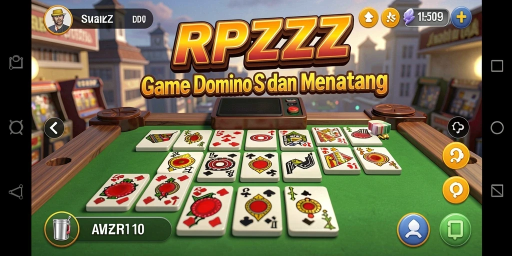 Tampilan gameplay seru dari RPZZZ dengan aksi Domino yang mendebarkan.