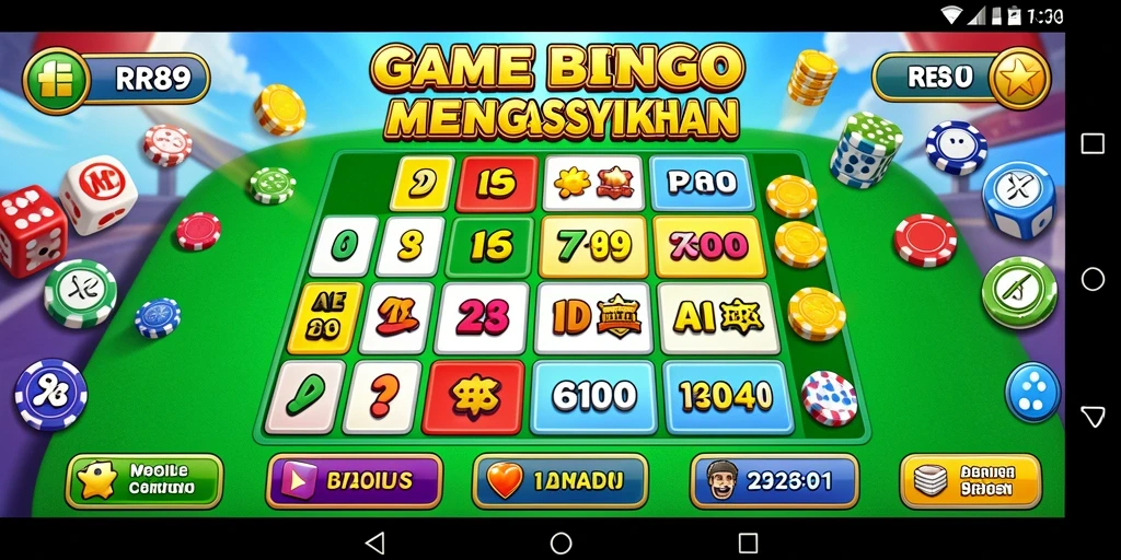 Tampilan gameplay Bingo yang seru dan interaktif di RR89.