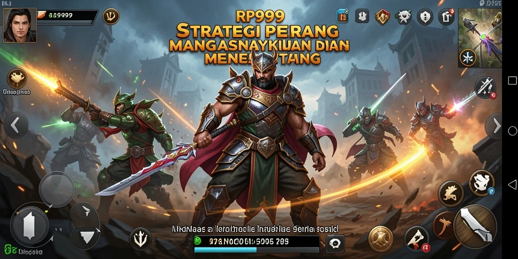 Tangkapan layar utama RR999 menunjukkan intensitas gameplay strategi yang mendebarkan.
