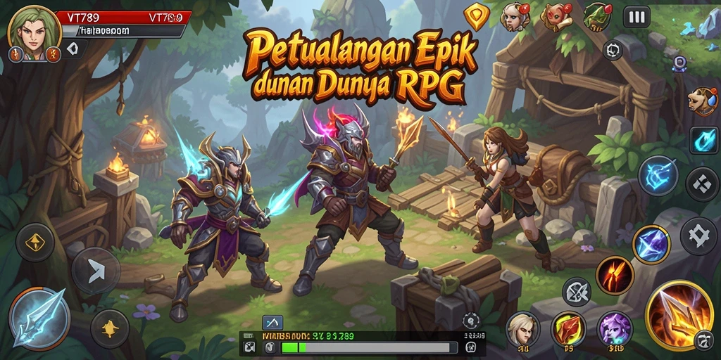 Tangkapan layar gameplay RPG yang menegangkan di VT789.