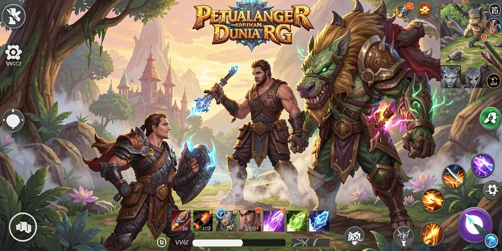 Tampilan gameplay seru di dunia <strong>VV62</strong> dengan pertarungan yang menantang.