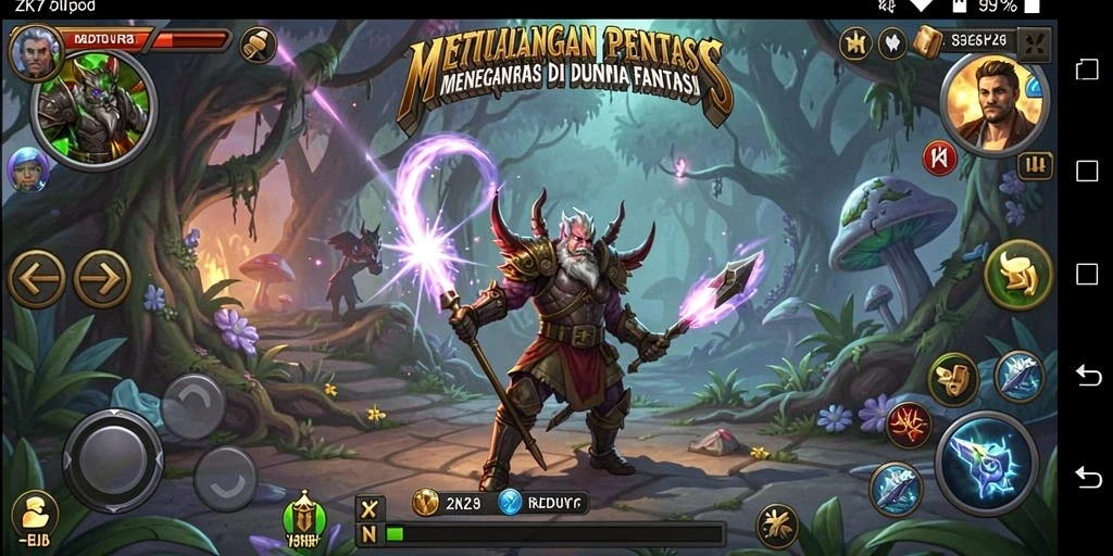 Screenshot gameplay ZK7 menampilkan aksi petualangan seru.